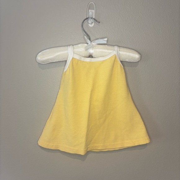 VINTAGE 90s Y2K Basic Editions Baby Girl Yellow Daisy Embroidery Tank Top 12M - Picture 7 of 7